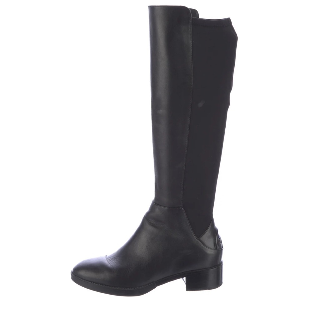 Tory Burch black leather riding boots